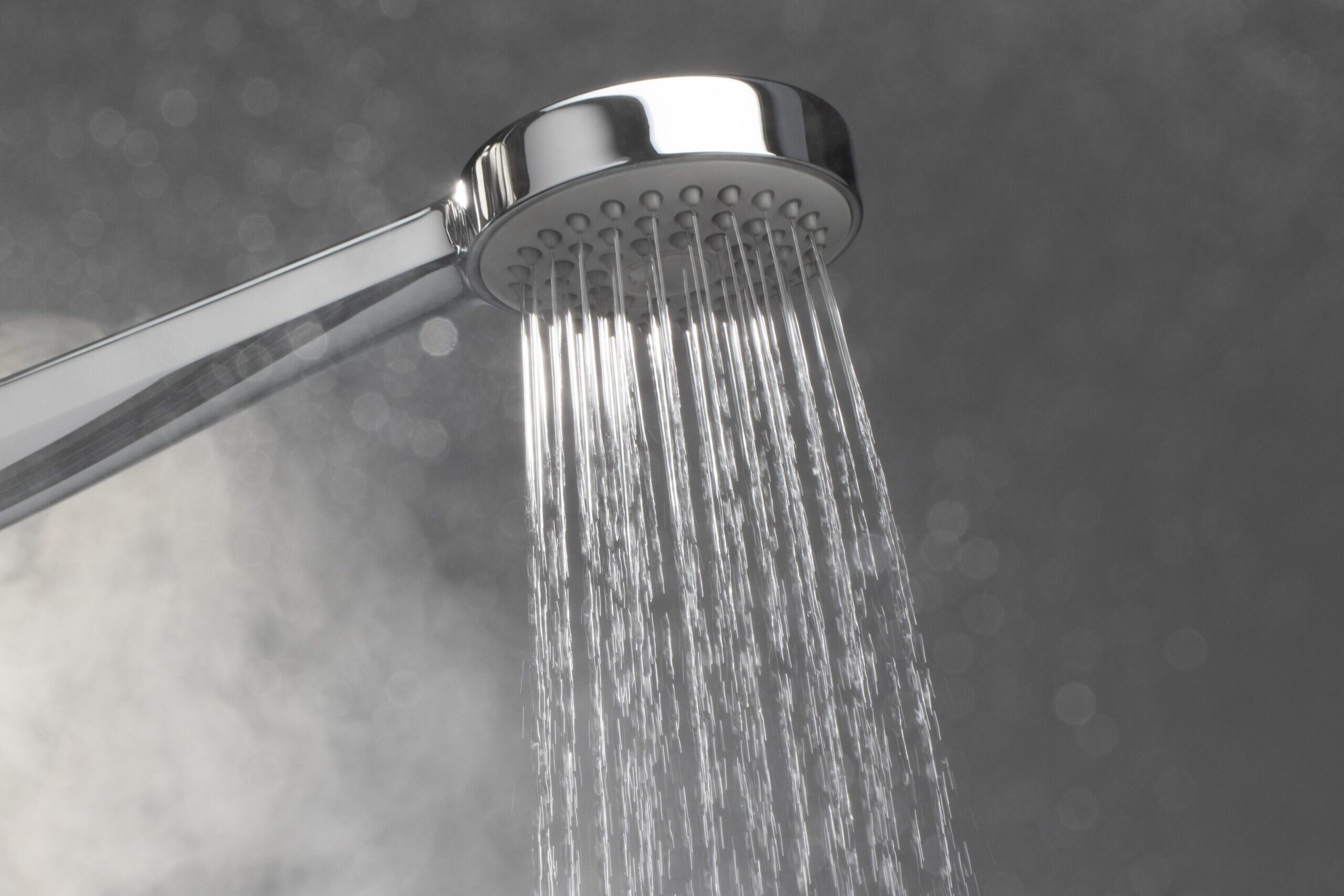 Shower head with hot water